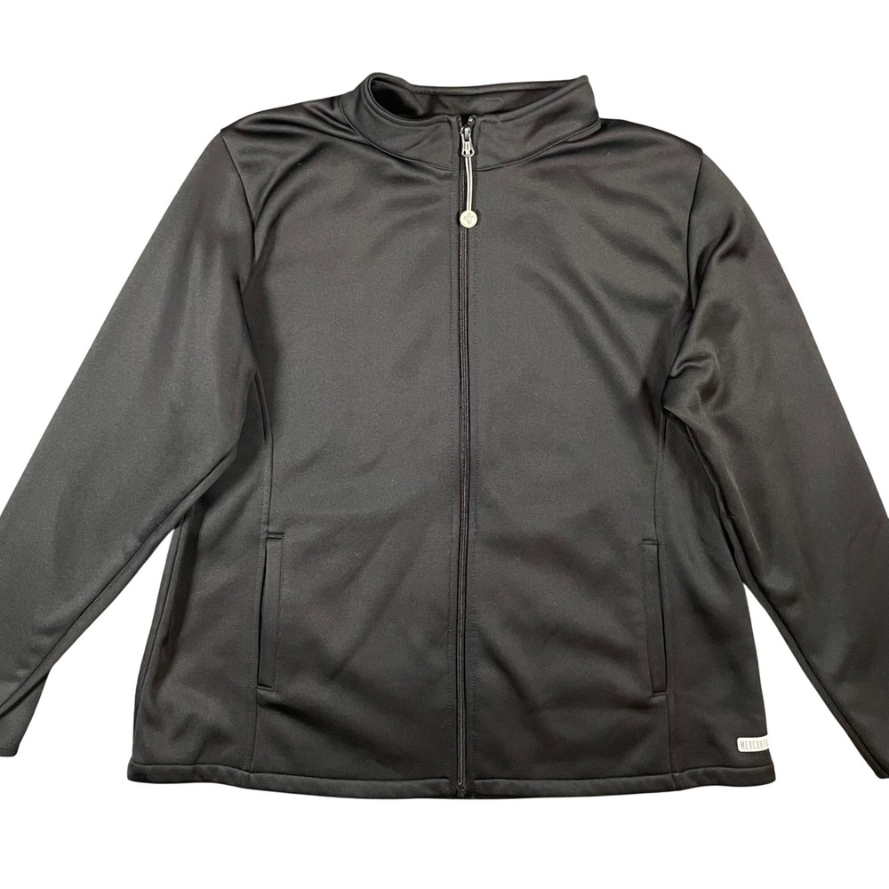 Med Couture Layers Women's Med Tech Zip Front Solid Scrub Jacket XL Medical